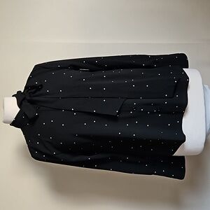 Blu Pepper Black Long Sleeve Blouse Small